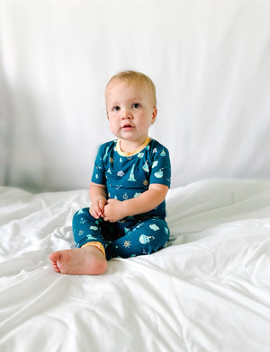 Coastal Vibes Bamboo Two-Piece PJ's