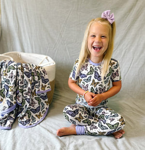 Butterfly "Sweet Flutters" Bamboo Two Piece Pjs