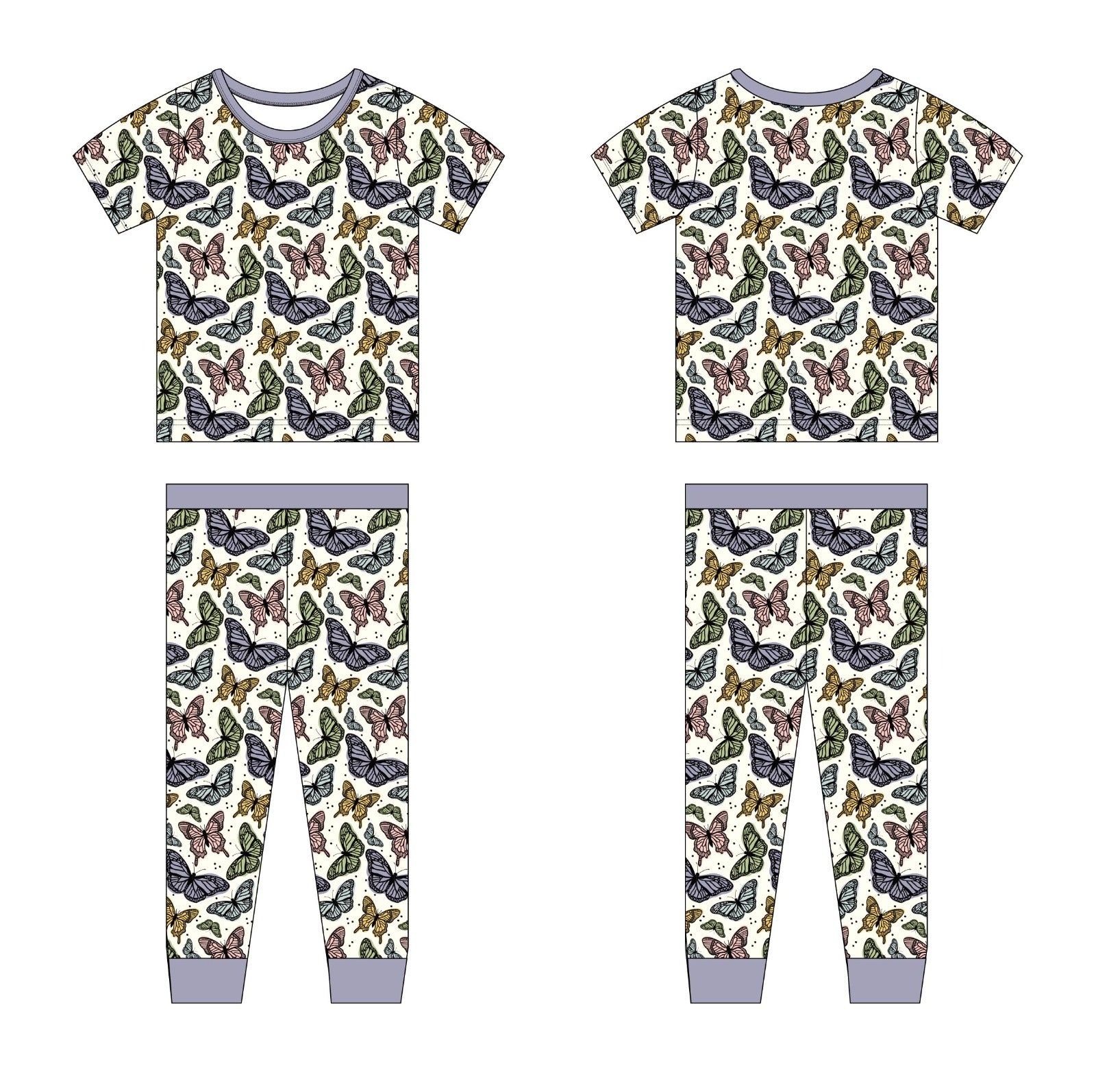 Butterfly "Sweet Flutters" Bamboo Two Piece Pjs